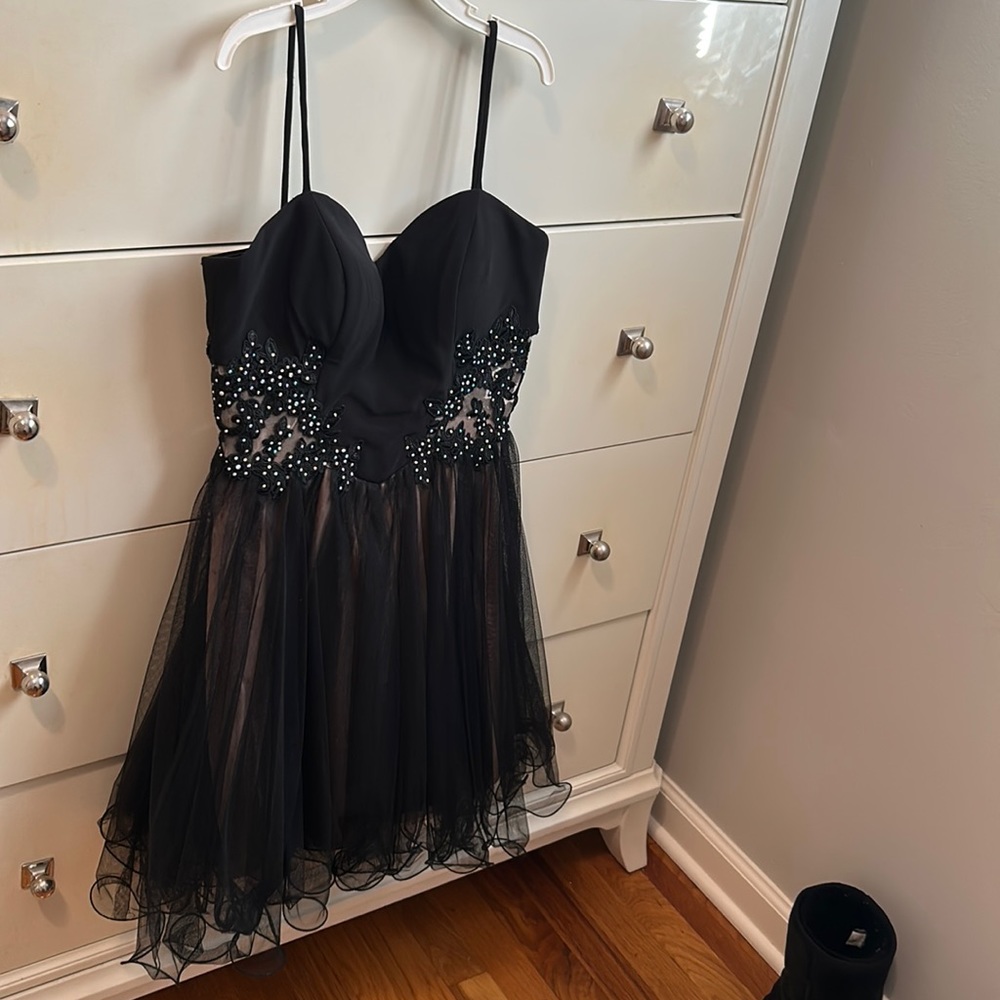 Prom dress short black size 1
